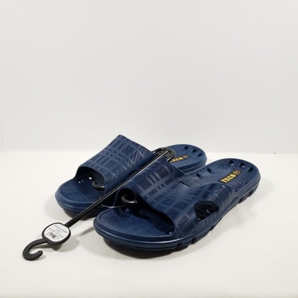 RocSoc Shoes - RocSoc TECS Women's PVC Slide Sandal Navy Blue 11M